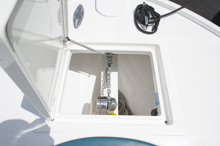 Buddy Davis 34 CC Anchor Windlass Locker