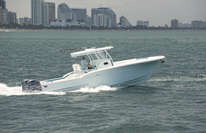 Buddy Davis 34 CC Running Inshore