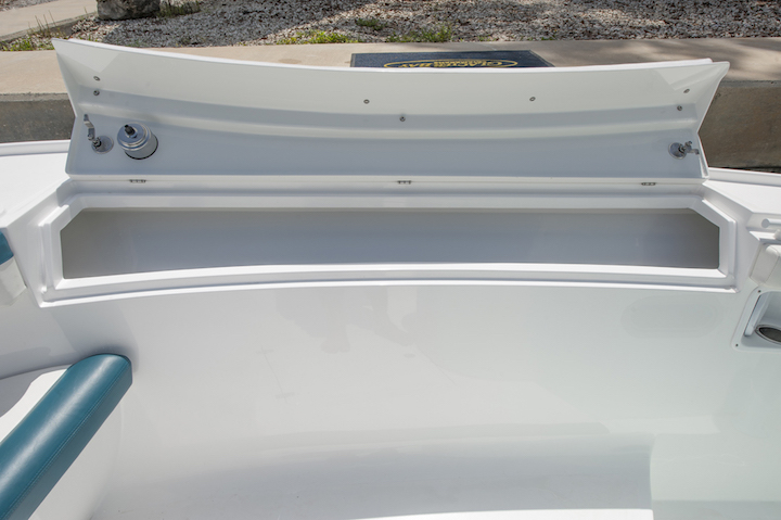 Buddy Davis 34 CC Side Rail Storage Open