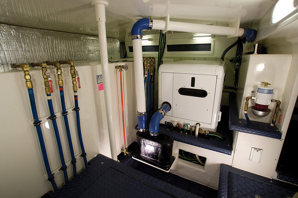 55 Ovation Sport Yacht Engine Room Generator