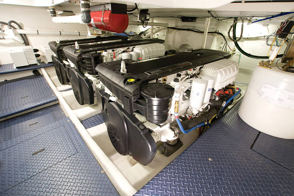 55 Ovation Sport Yacht Engine Room IPS 3